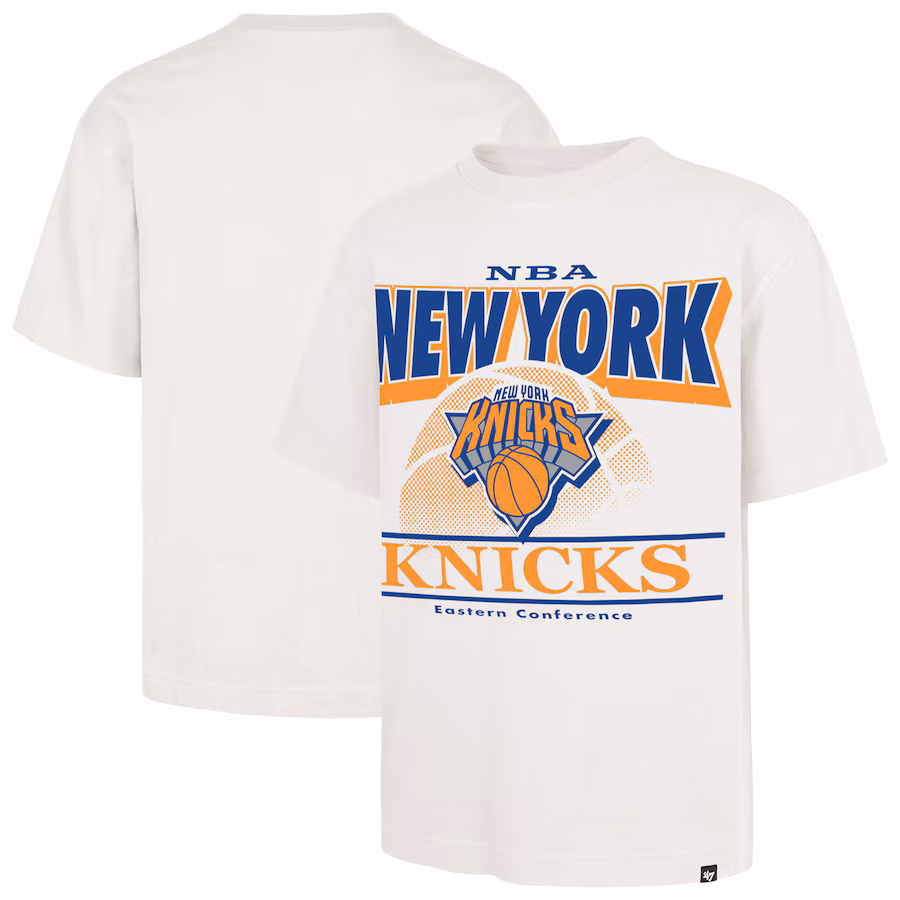 Men's New York Knicks '47 White City Edition Shifty Foundation T-Shirt