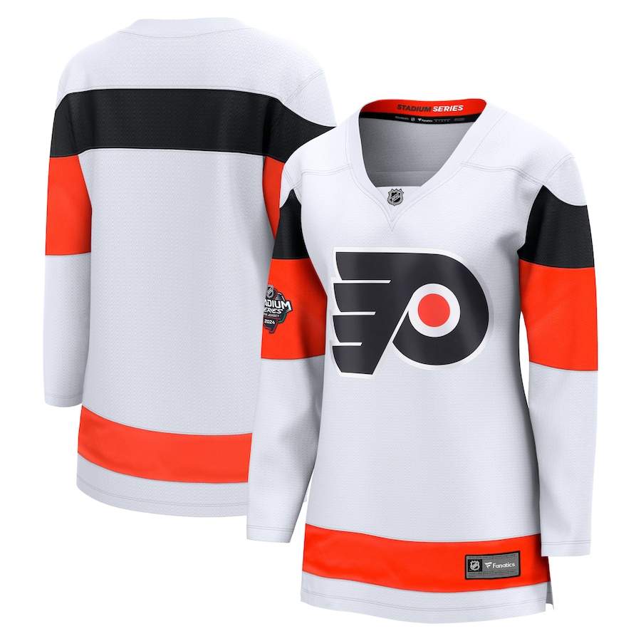 Women's Philadelphia Flyers Fanatics White 2024 NHL Stadium Series Breakaway Jersey