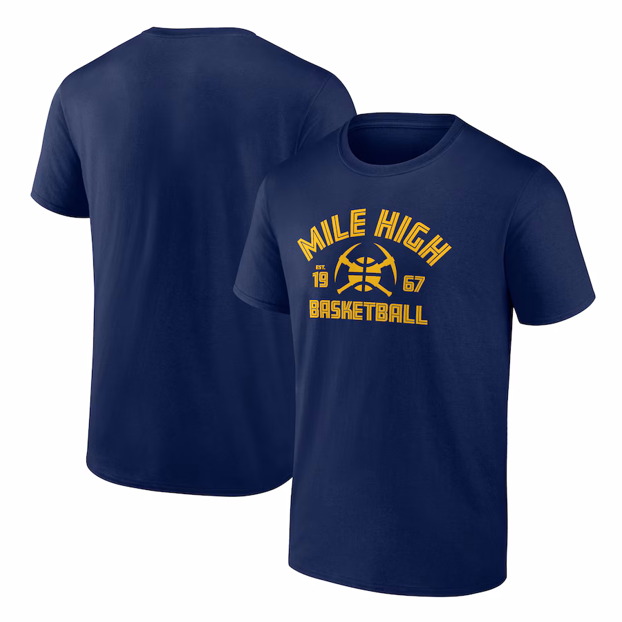 Men's Denver Nuggets Navy Tip-Off T-Shirt