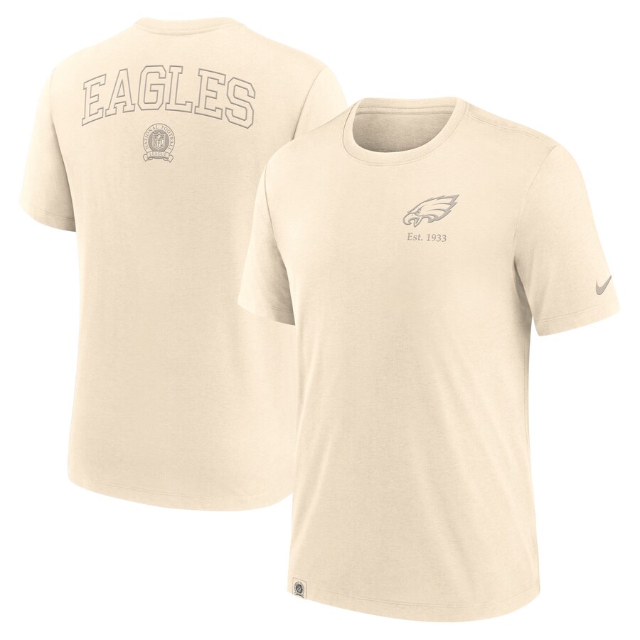 Men's Philadelphia Eagles Nike Cream Glory Tri-Blend T-Shirt