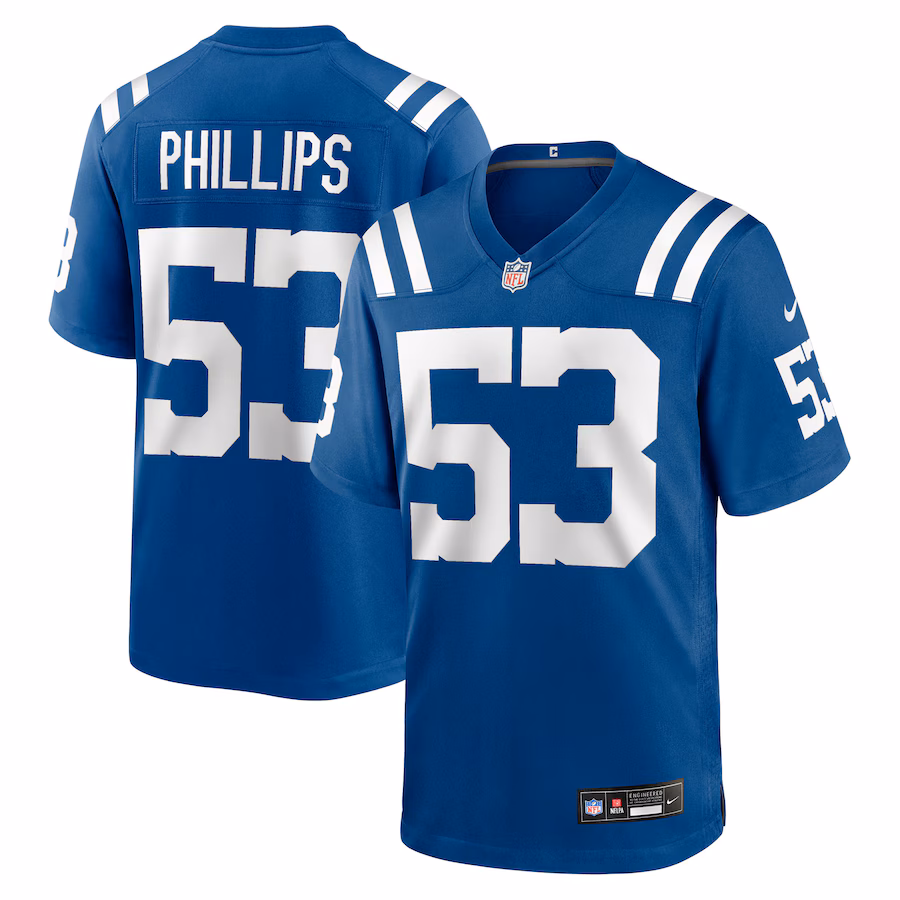 Men's Indianapolis Colts Jacob Phillips Nike Royal Team Game Jersey