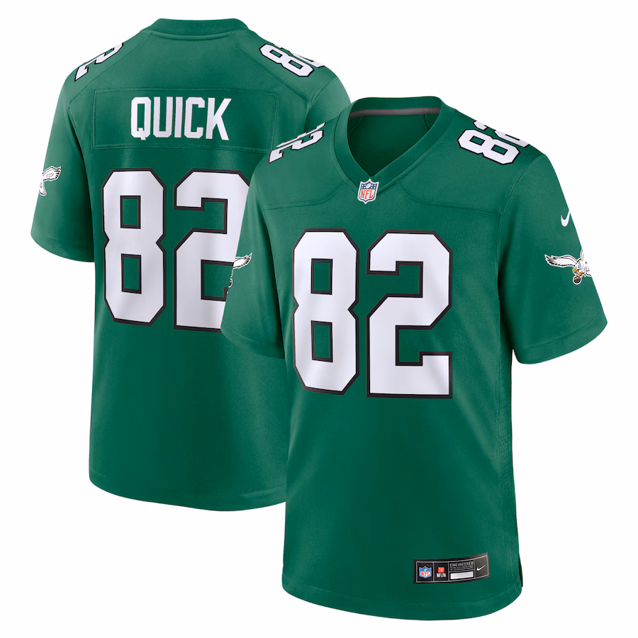 Men's Philadelphia Eagles Mike Quick Nike Kelly Green Retired Player Alternate Game Jersey