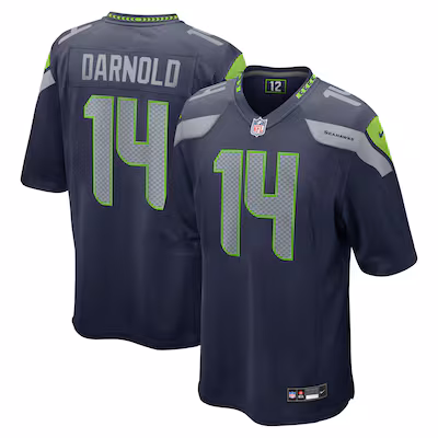 Youth Seattle Seahawks Sam Darnold Nike College Navy Game Player Jersey