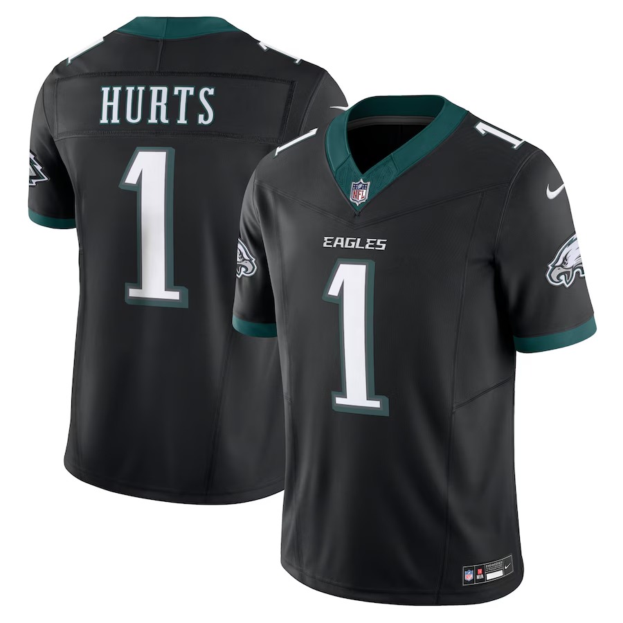 Men's Philadelphia Eagles Jalen Hurts Nike Black Alternate Vapor F.U.S.E. Limited Jersey