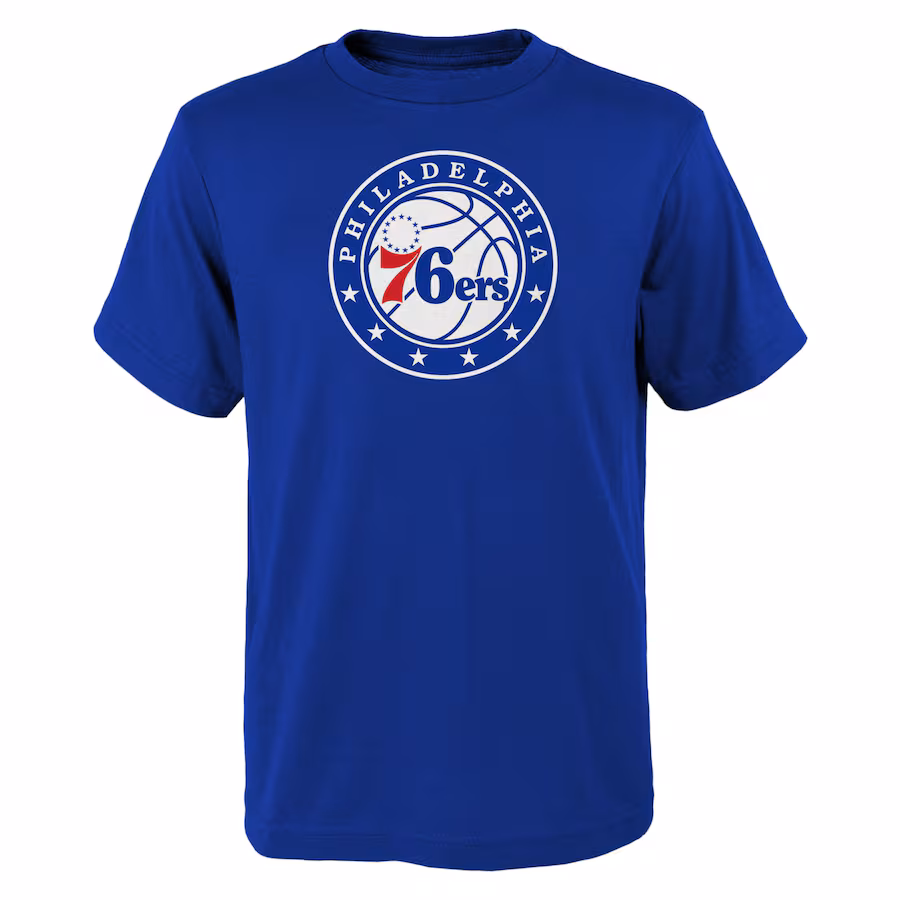 Youth Philadelphia 76ers Royal Primary Logo T-Shirt