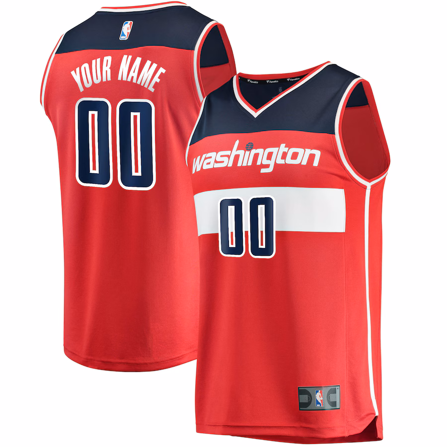 Youth Washington Wizards Fanatics Red Fast Break Custom Replica Jersey - Icon Edition