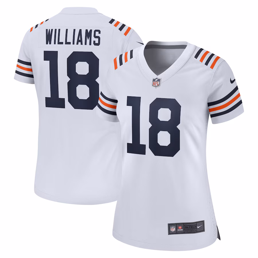 Women's Chicago Bears Caleb Williams Nike White  2nd Alternate Game Player Jersey