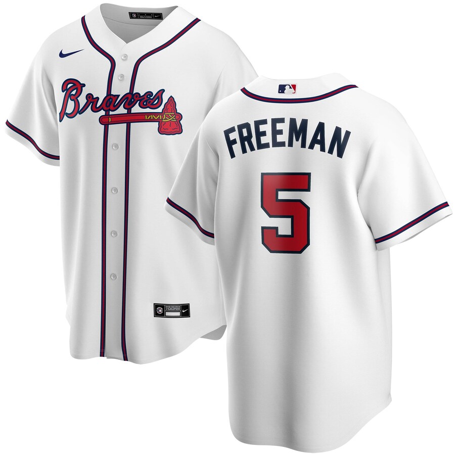 Youth Atlanta Braves Freddie Freeman Nike White Alternate Replica Player Jersey