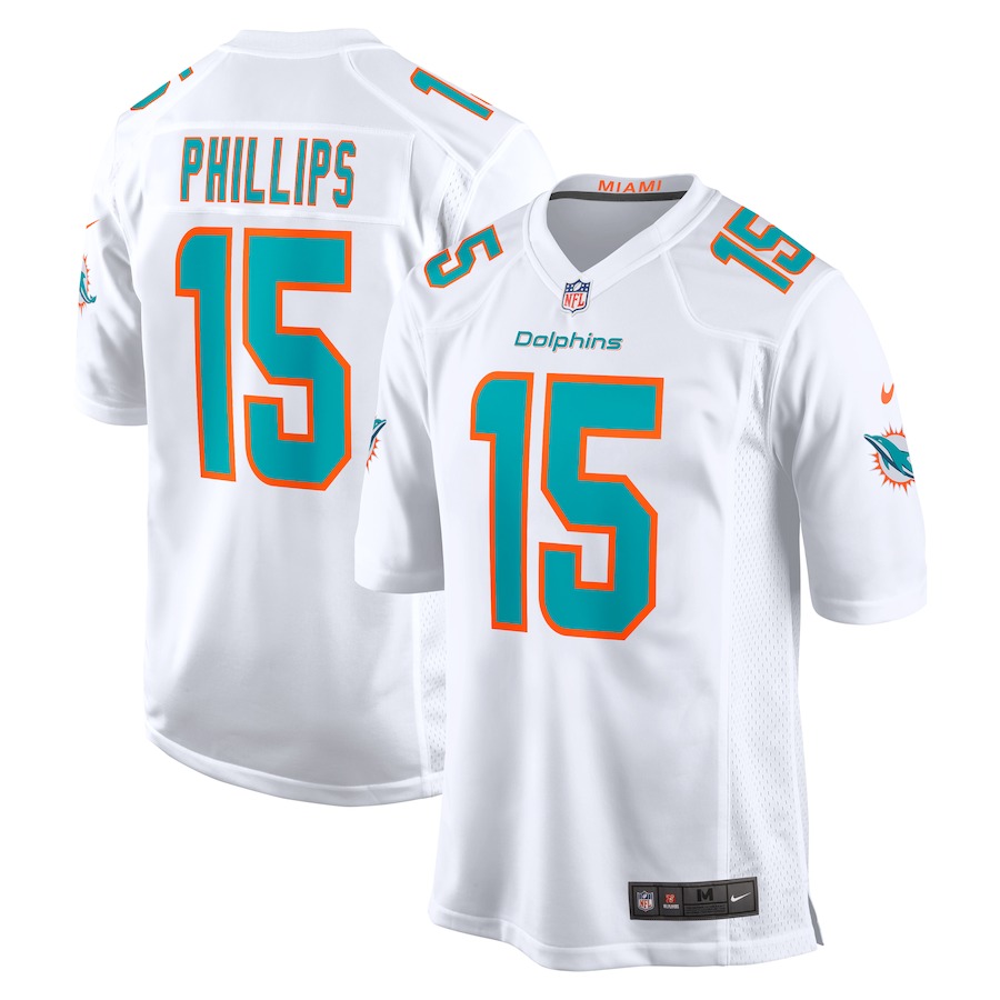 Men's Miami Dolphins Jaelan Phillips Nike  White  Game Jersey