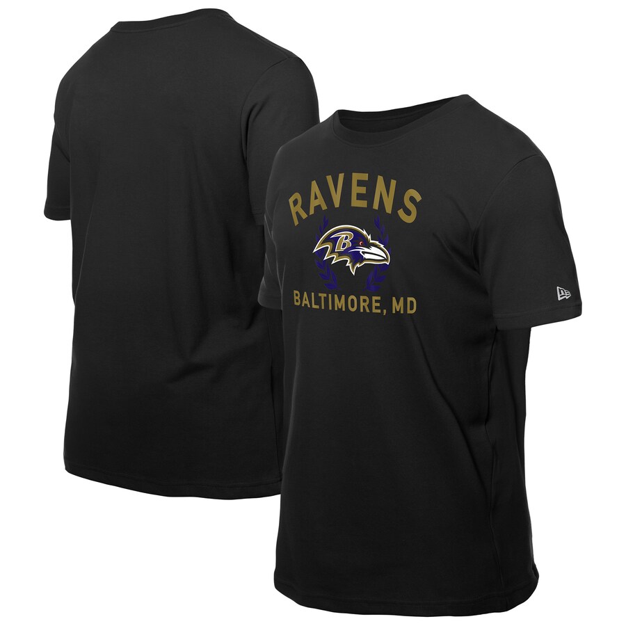 Men's Baltimore Ravens New Era Black 2025 NFL Draft T-Shirt