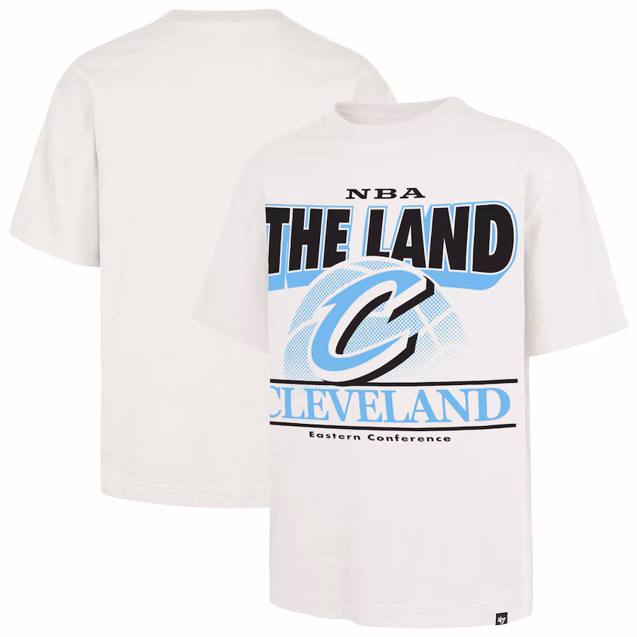 Men's Cleveland Cavaliers  '47 White City Edition Shifty Foundation T-Shirt