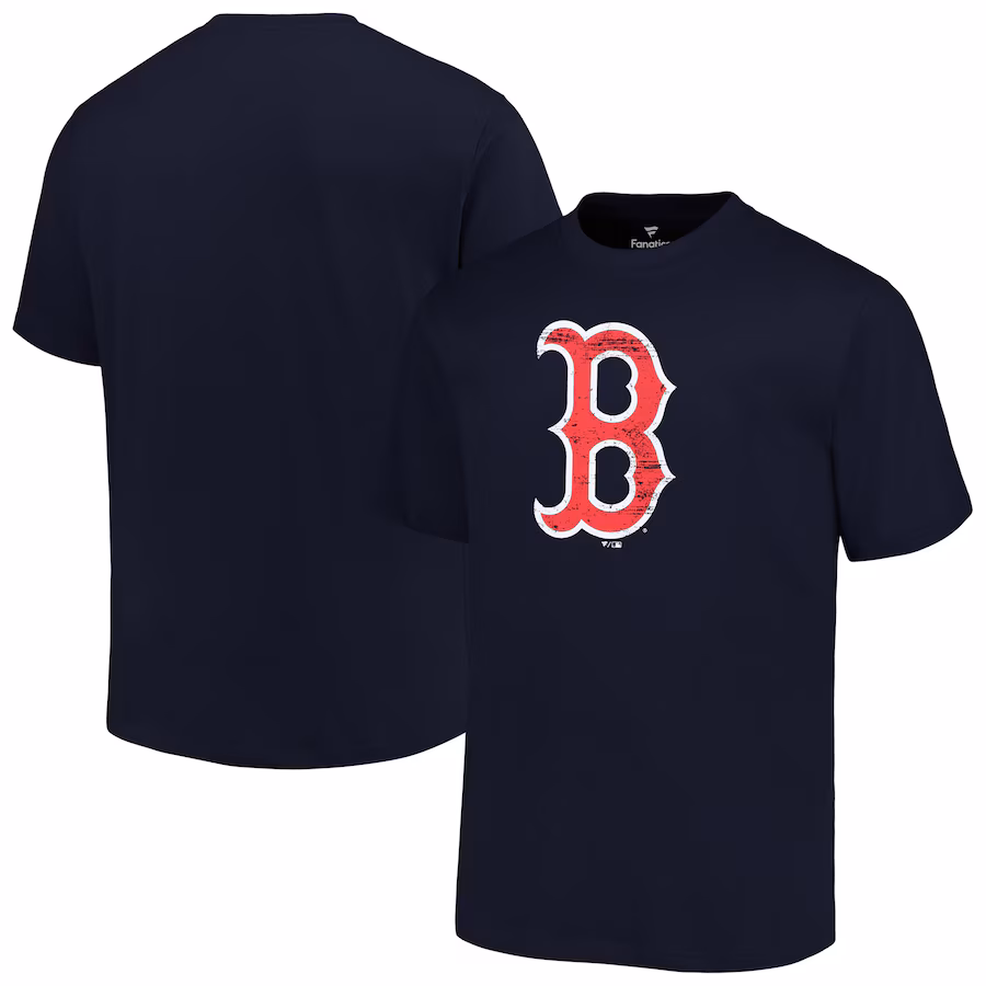 Men's Boston Red Sox Profile Navy Big & Tall Primary Logo T-Shirt