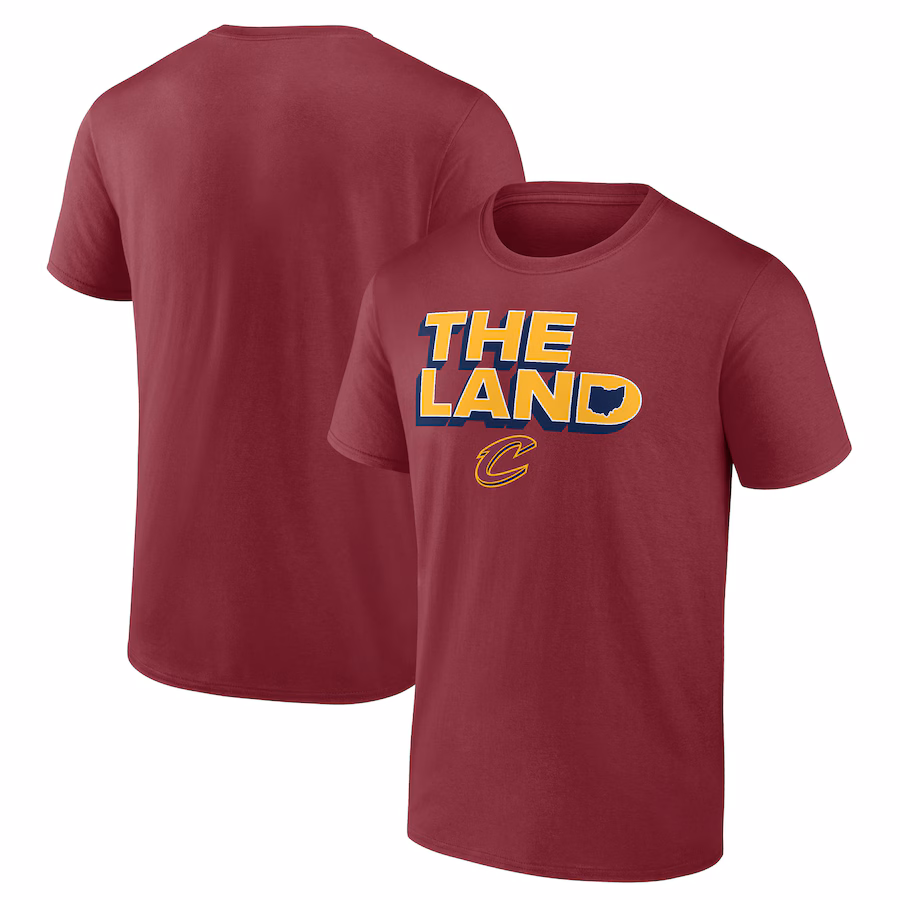 Men's Cleveland Cavaliers Wine Hometown Collection The Land T-Shirt