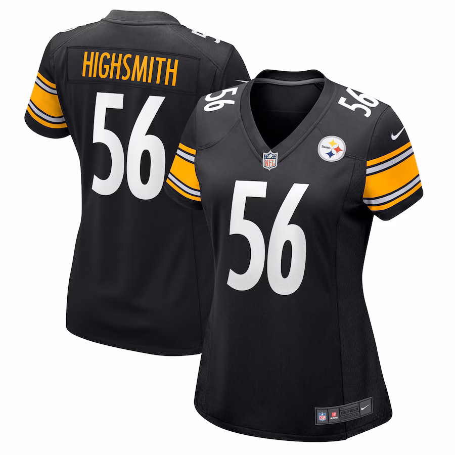 Women's Pittsburgh Steelers Alex Highsmith Nike Black Team Game Jersey