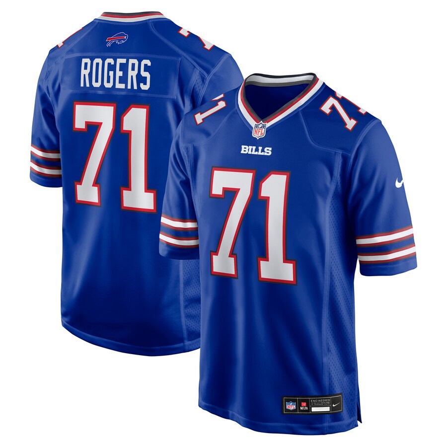 Men's Buffalo Bills Casey Rogers Nike Royal Team Game Jersey