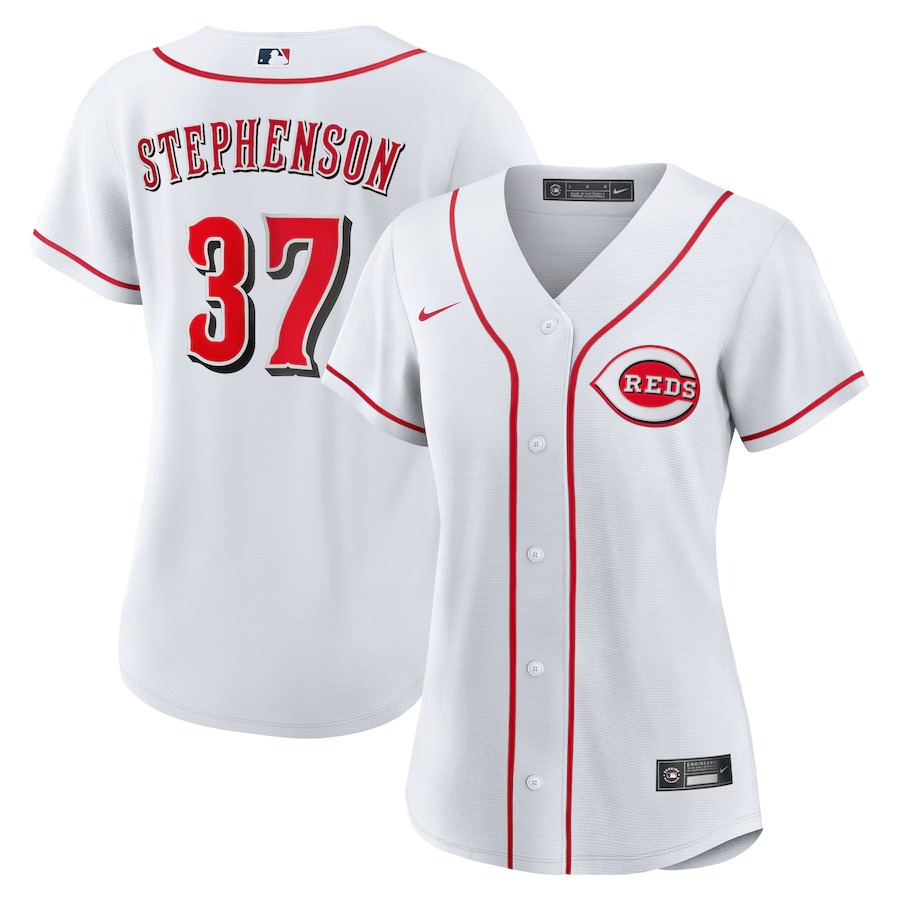 Women's Cincinnati Reds Tyler Stephenson Nike White Home Replica Jersey