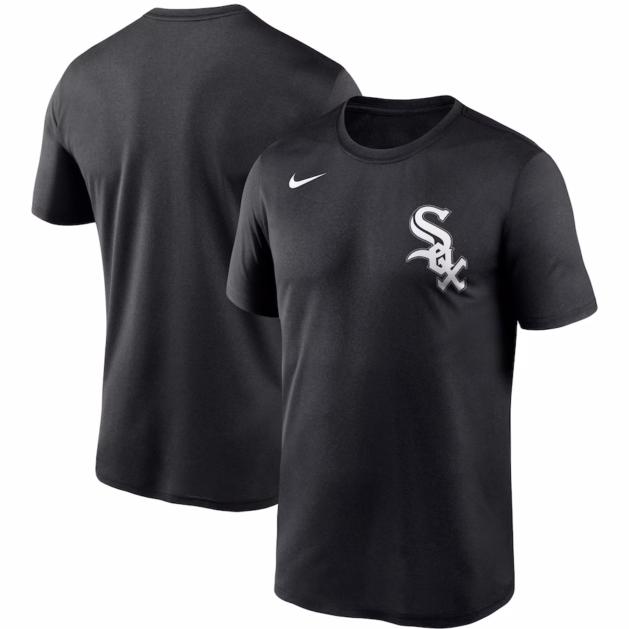 Men's Chicago White Sox Nike Black Wordmark Legend Performance T-Shirt