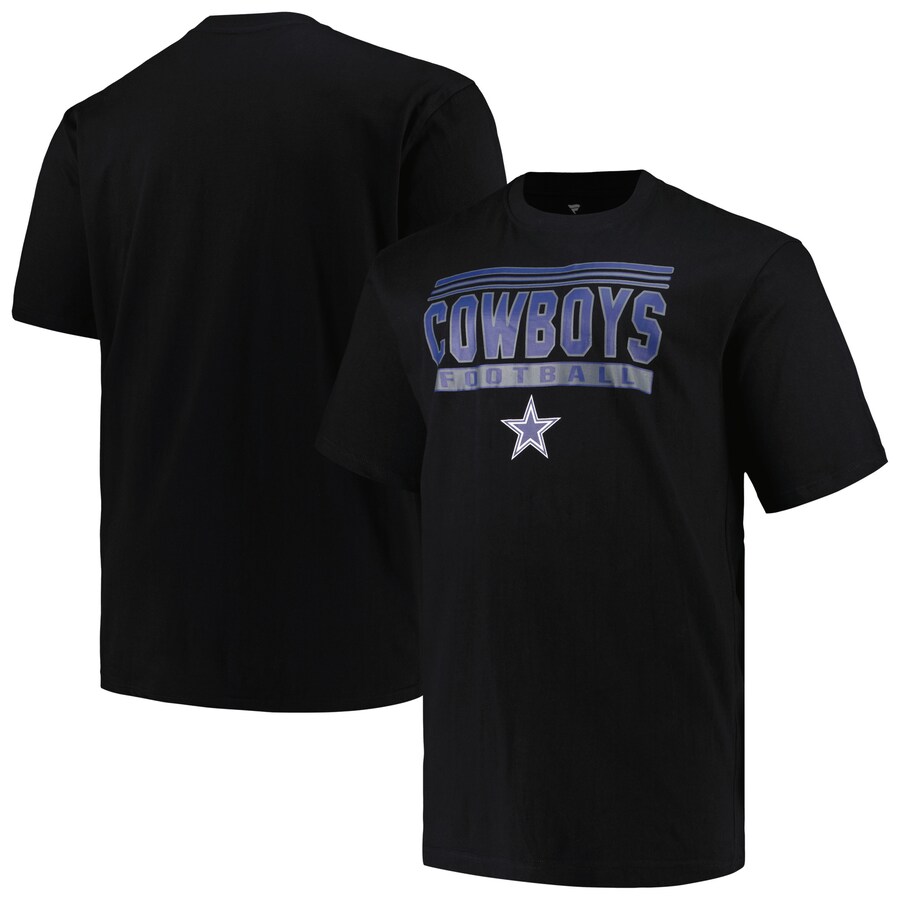 Men's Dallas Cowboys Fanatics Black Big & Tall Pop T-Shirt