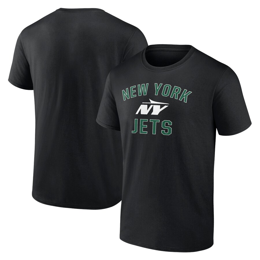 Men's New York Jets Black Victory Arch T-Shirt