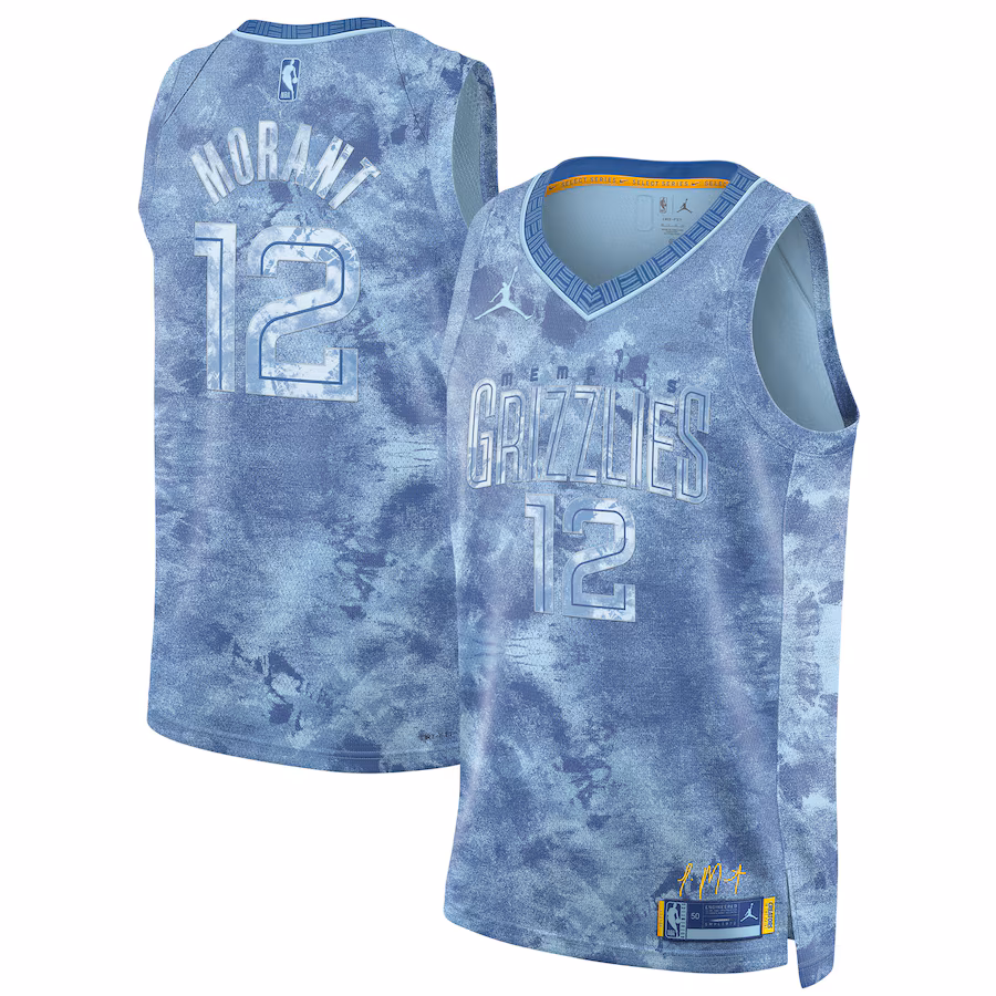 Memphis Grizzlies Ja Morant Jordan Brand Light Blue Select Series Swingman Jersey
