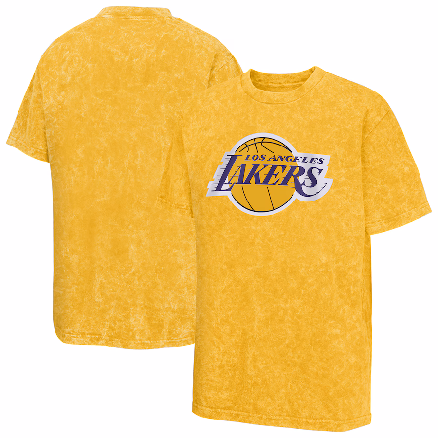 Youth Los Angeles Lakers  Gold Rugged Defense T-Shirt