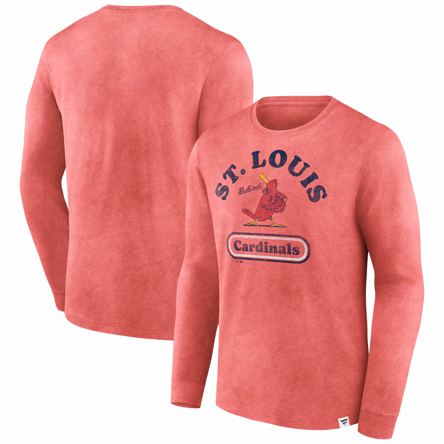 Men's St. Louis Cardinals Fanatics Red Circus Catch Long Sleeve T-Shirt