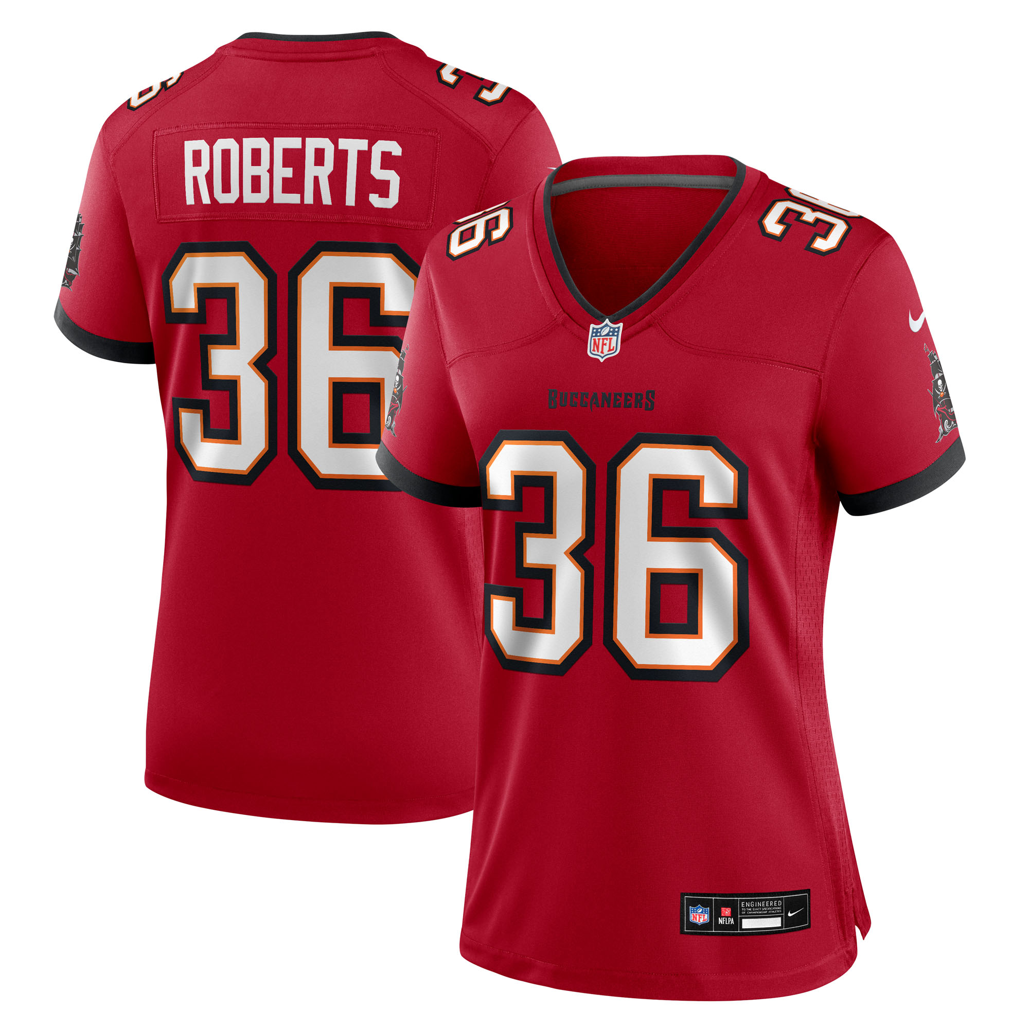 Women's Tampa Bay Buccaneers JJ Roberts Nike Red Team Game Jersey