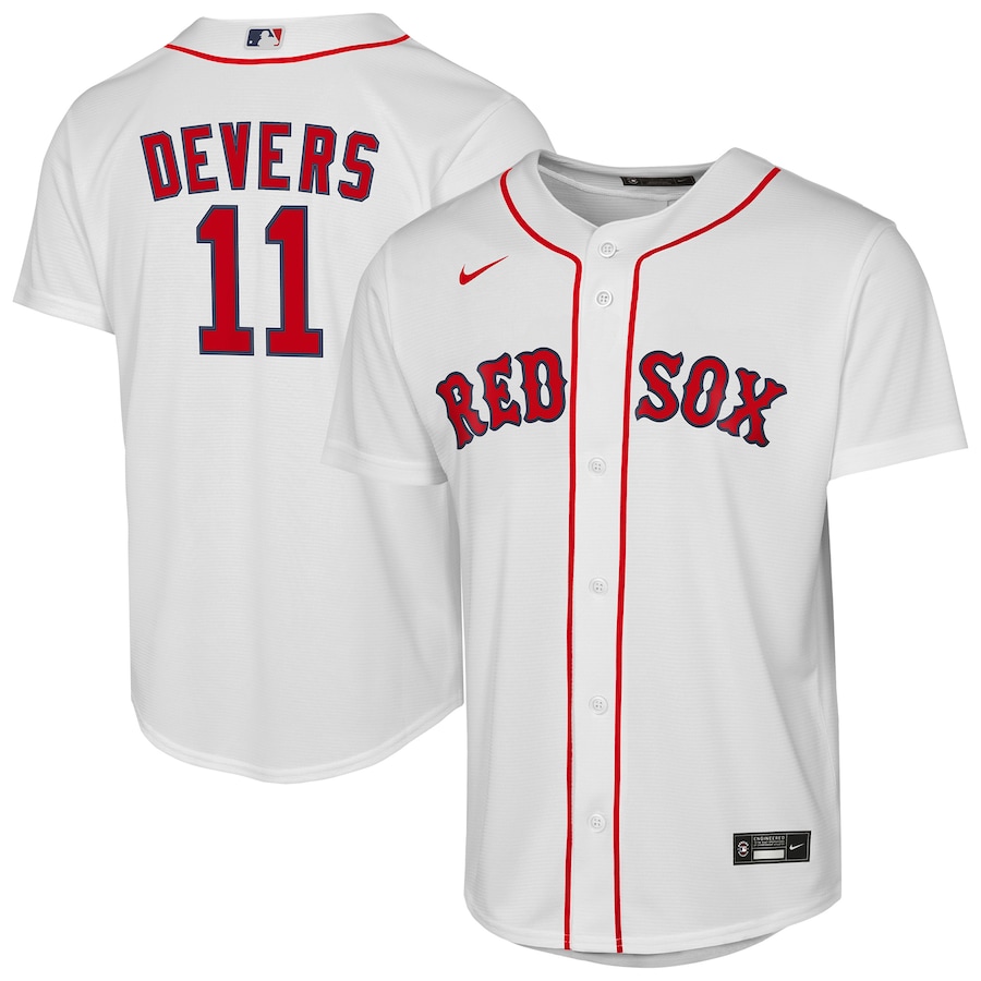 Youth Boston Red Sox Rafael Devers Nike White Home Replica Player Jersey