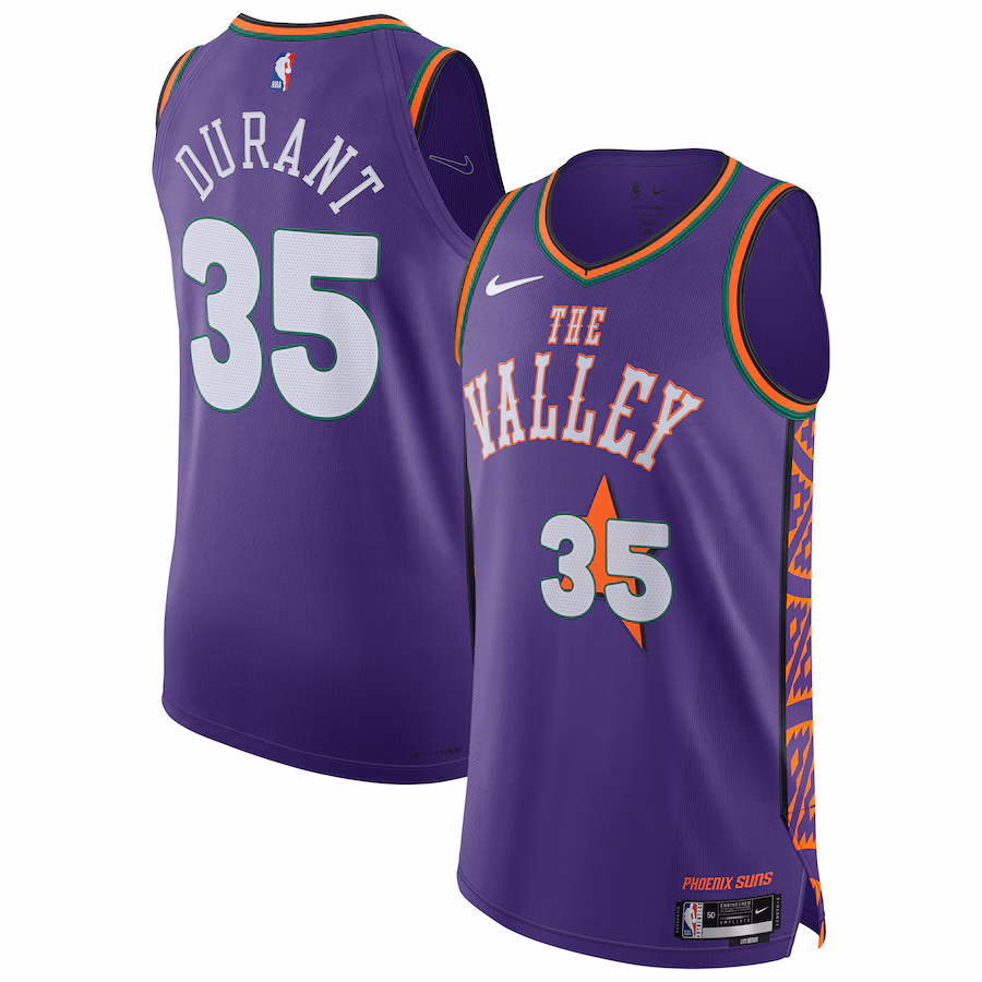 Men's Phoenix Suns Kevin Durant Nike Purple 2024/25 Authentic Player Jersey - City Edition