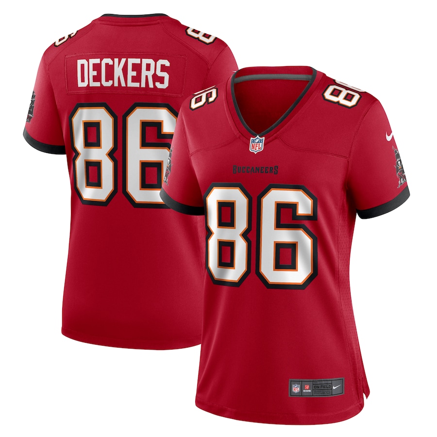 Women's Tampa Bay Buccaneers Evan Deckers Nike Red Team Game Jersey
