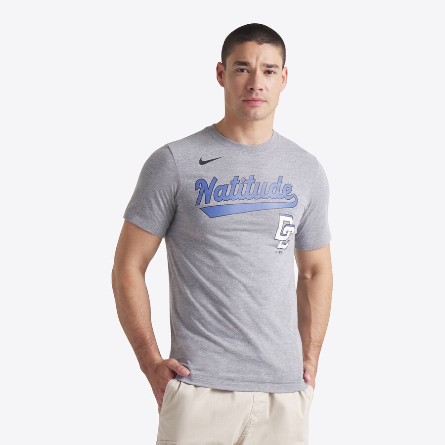 Men's Washington Nationals Nike Heather Charcoal 2025 City Connect Tri-Blend T-Shirt