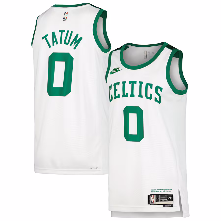 Men's Boston Celtics Jayson Tatum Nike White Swingman Player Jersey - Classic Edition