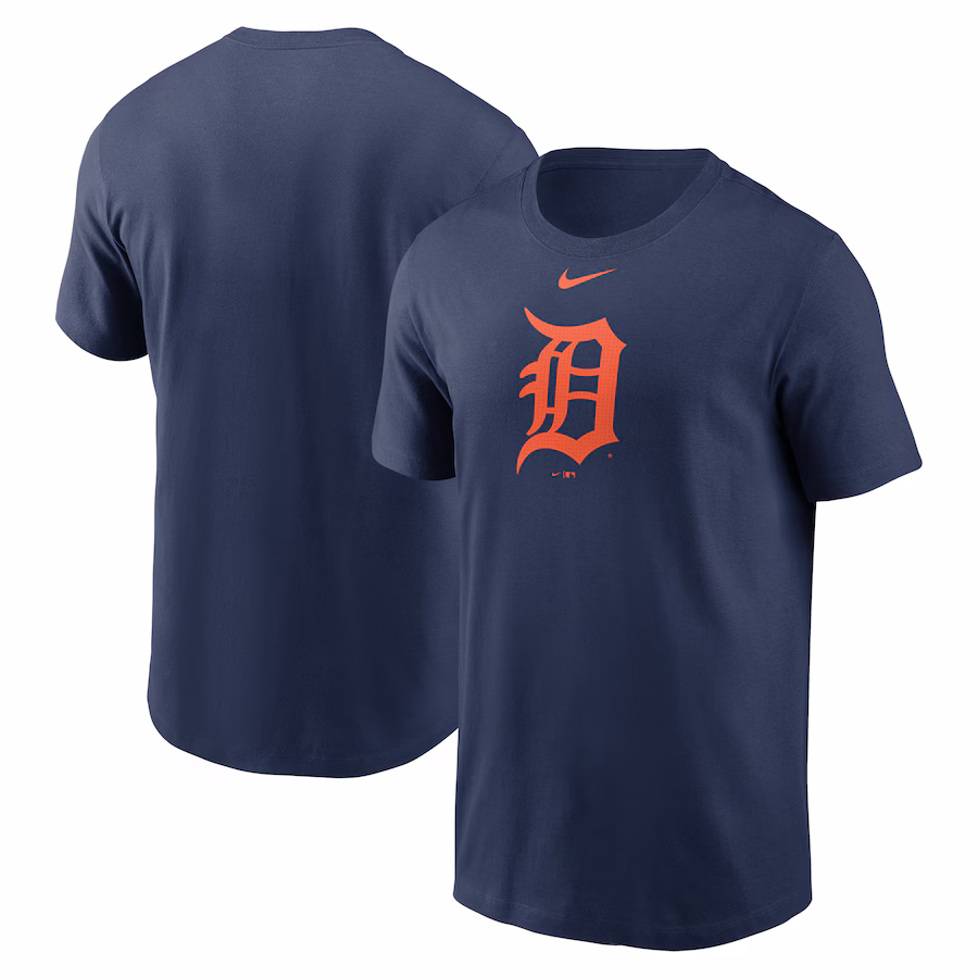 Men's Detroit Tigers Nike Navy Fuse Logo T-Shirt