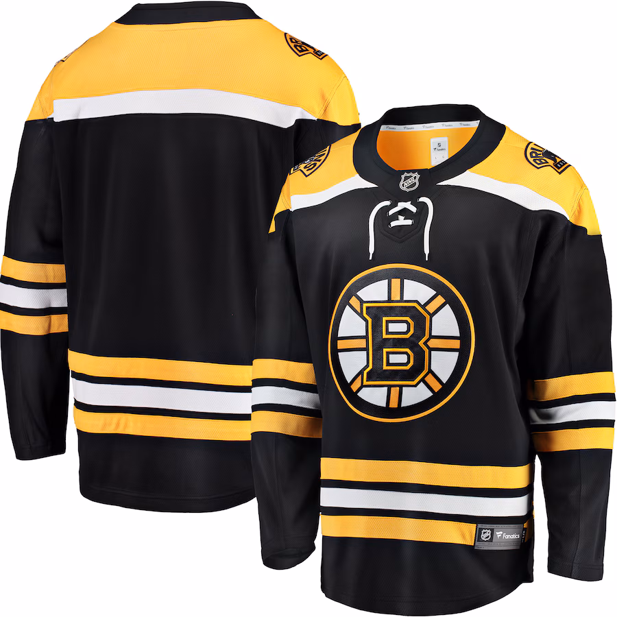 Men's Boston Bruins Fanatics Black Breakaway Home Jersey