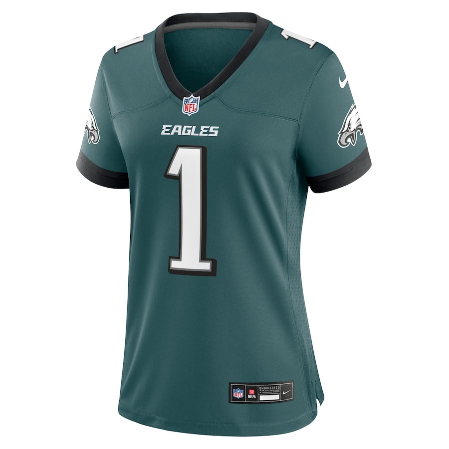 Women's Philadelphia Eagles Jalen Hurts Nike Midnight Green Team Game Jersey