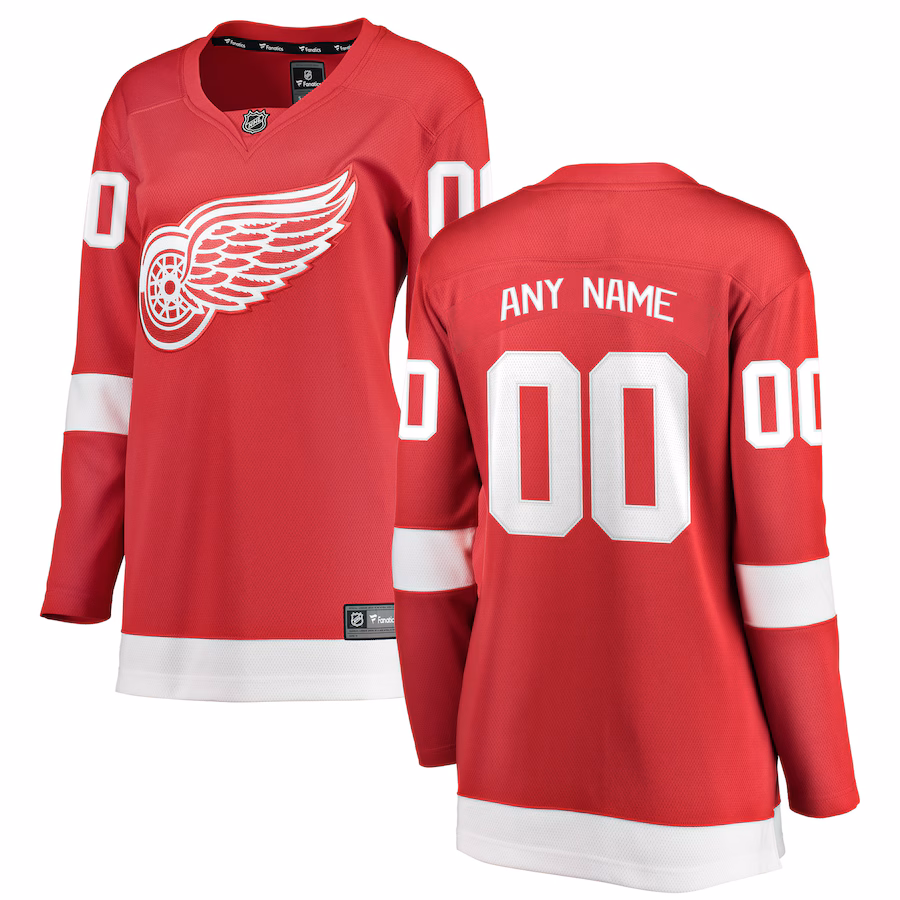 Women's Detroit Red Wings Fanatics Red Home Breakaway Custom Jersey