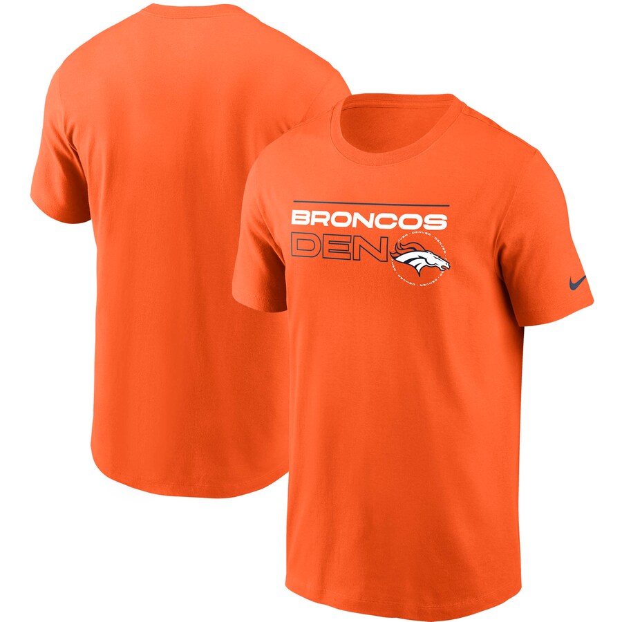 Men's Denver Broncos Nike Orange Broadcast Essential T-Shirt