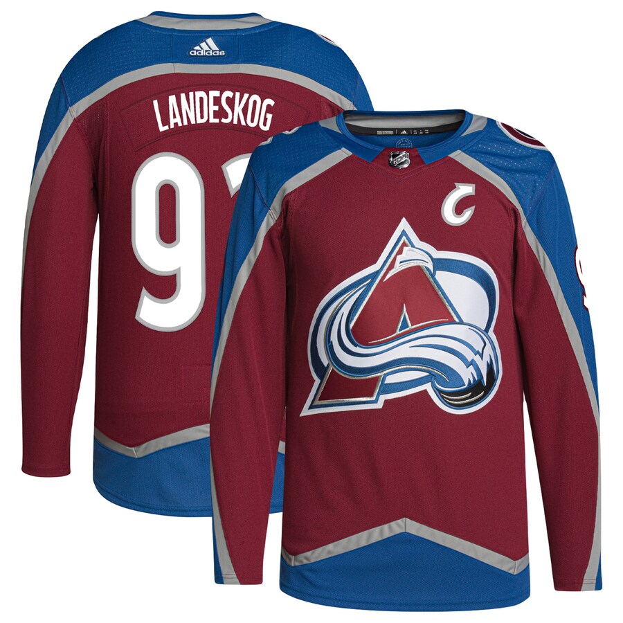 Men's Colorado Avalanche Gabriel Landeskog adidas Burgundy  Primegreen Authentic Pro Player Jersey