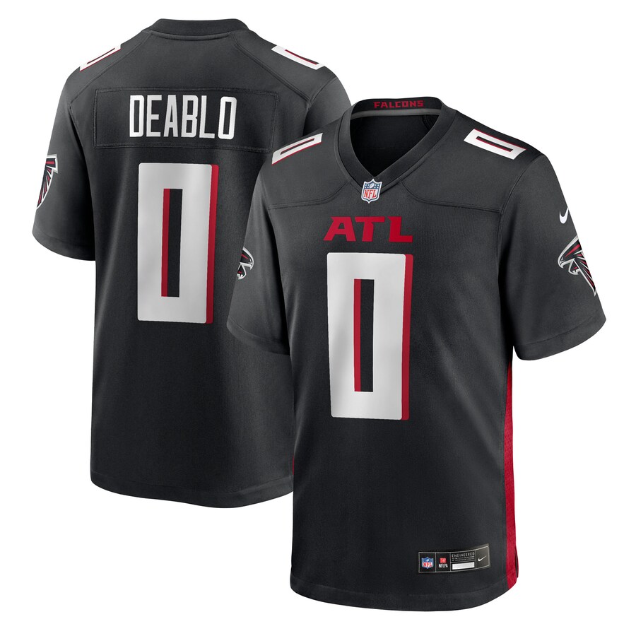 Men's Atlanta Falcons Divine Deablo Nike Black Team Game Jersey