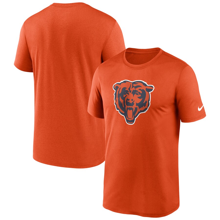 Men's Chicago Bears Nike Orange Legend Logo Performance T-Shirt