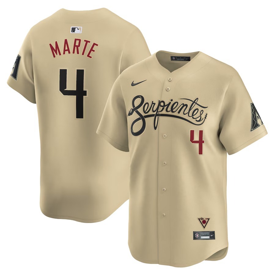 Men's Arizona Diamondbacks Ketel Marte Nike Sand City Connect Limited Player Jersey