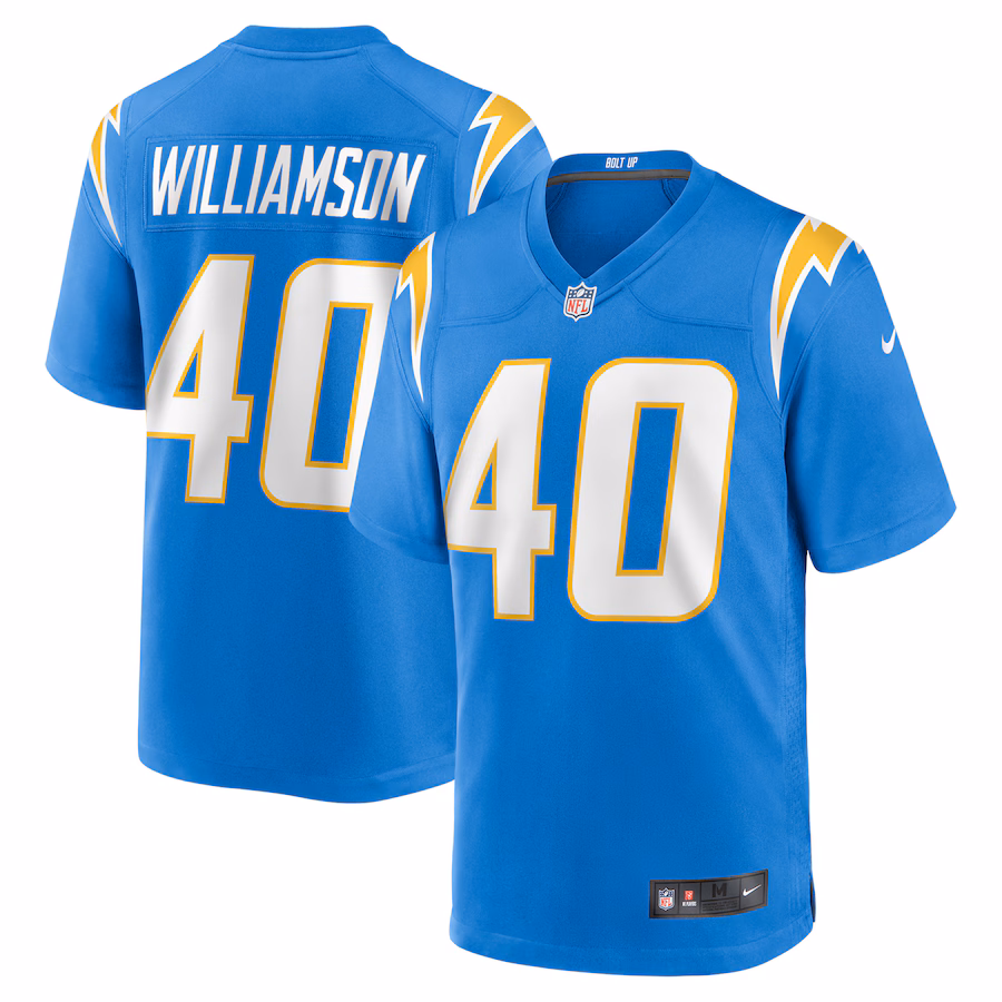 Men's Los Angeles Chargers Kendall Williamson Nike Powder Blue Team Game Jersey