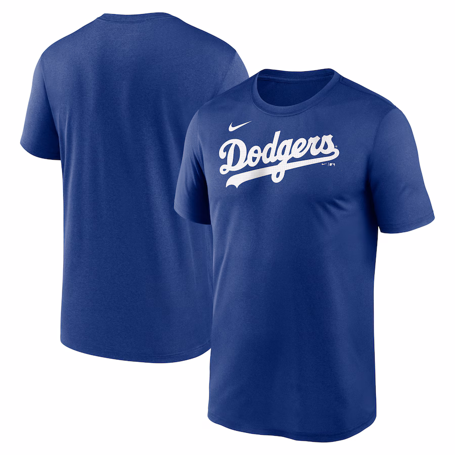 Men's Los Angeles Dodgers Nike Royal Legend Fuse Wordmark T-Shirt