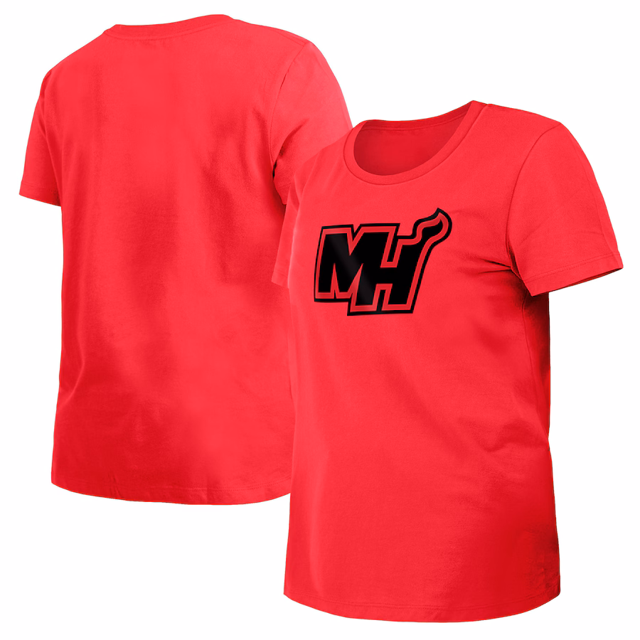 Women's Miami Heat New Era Red 2023/24 City Edition T-Shirt