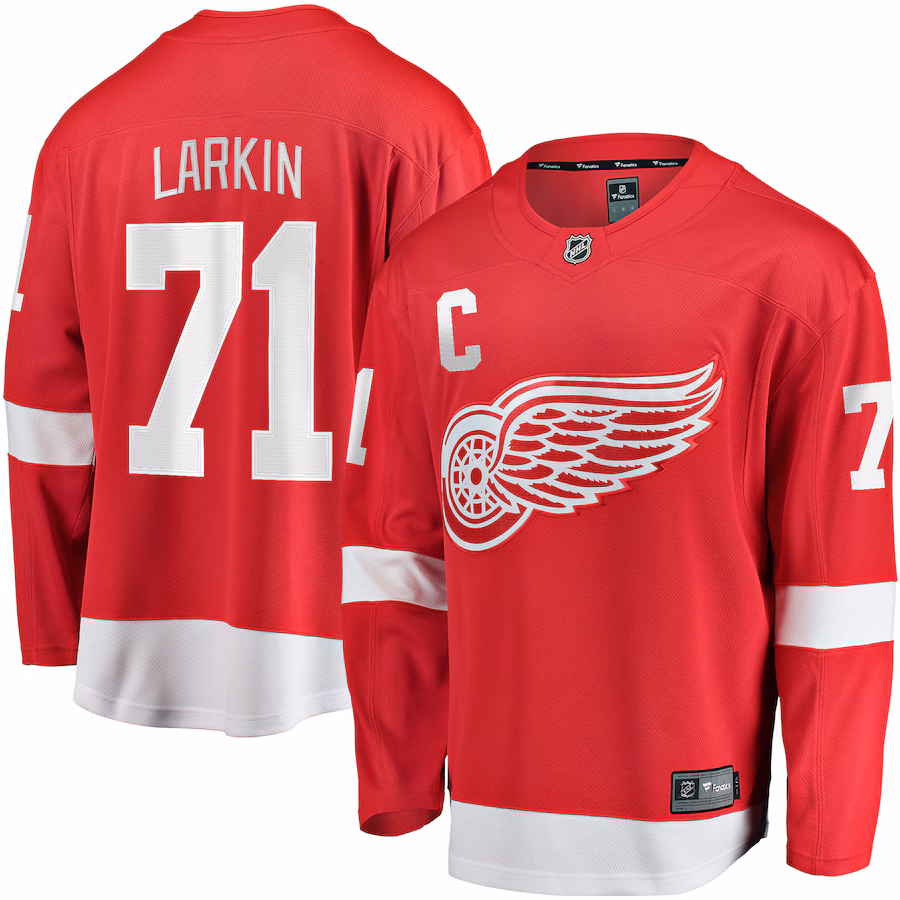 Men's Detroit Red Wings Dylan Larkin Fanatics Red Home Breakaway Jersey