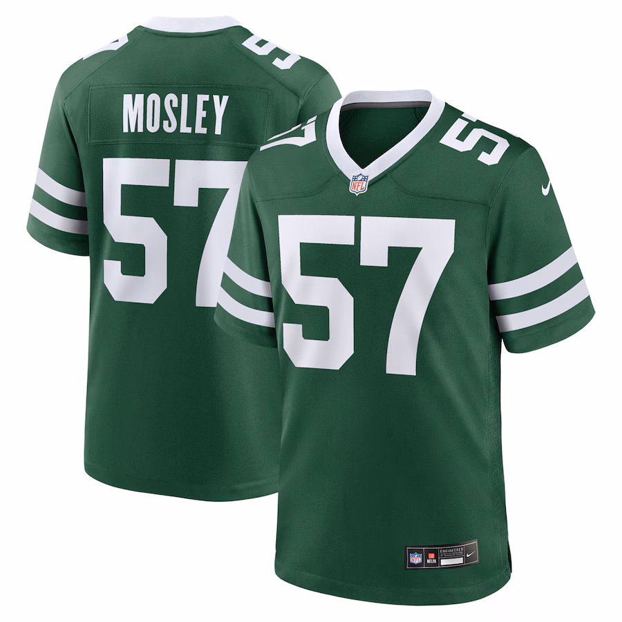 Men's New York Jets C.J. Mosley Nike Legacy Green Team Game Jersey