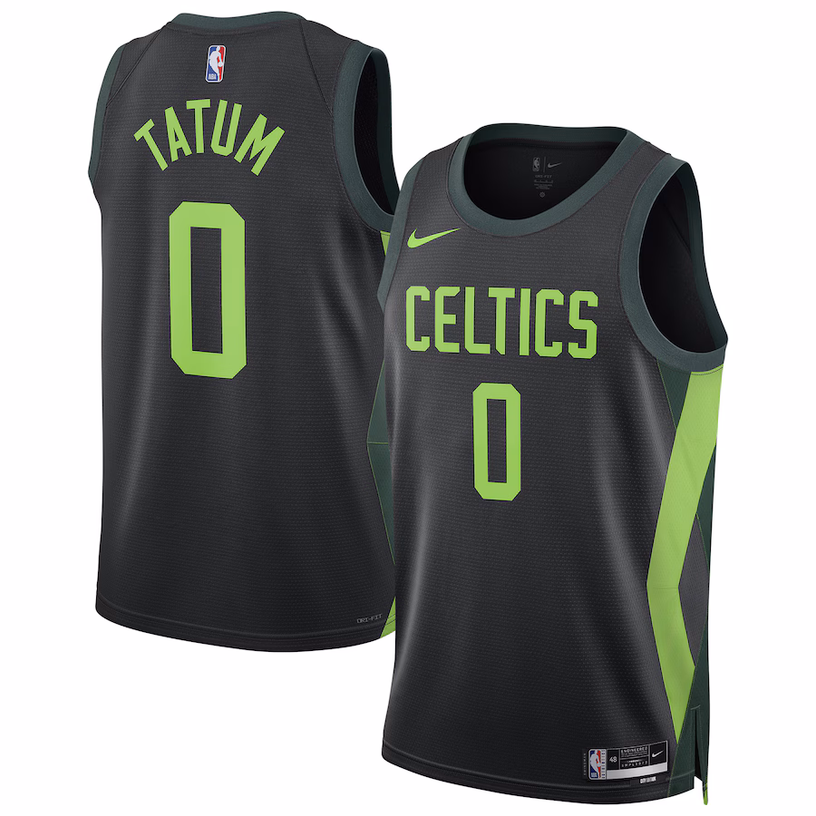 Unisex Boston Celtics Jayson Tatum Nike Black 2024/25 Swingman Player Jersey - City Edition