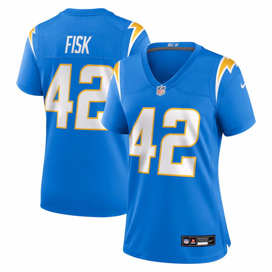 Women's Los Angeles Chargers Tucker Fisk Nike Powder Blue Team Game Jersey