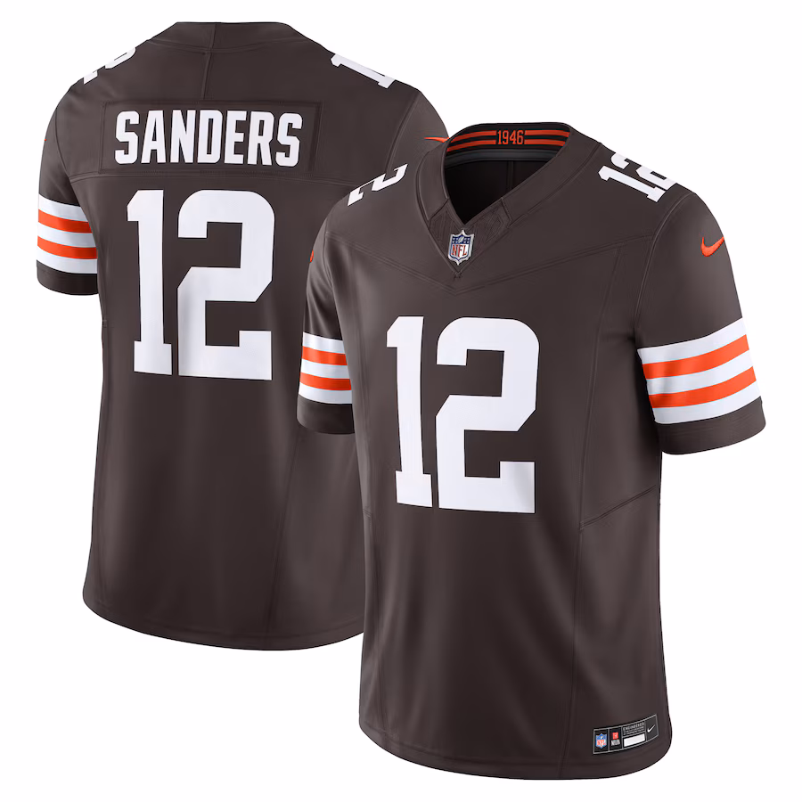 Men's Cleveland Browns Shedeur Sanders Nike Brown Team Vapor F.U.S.E. Limited Jersey