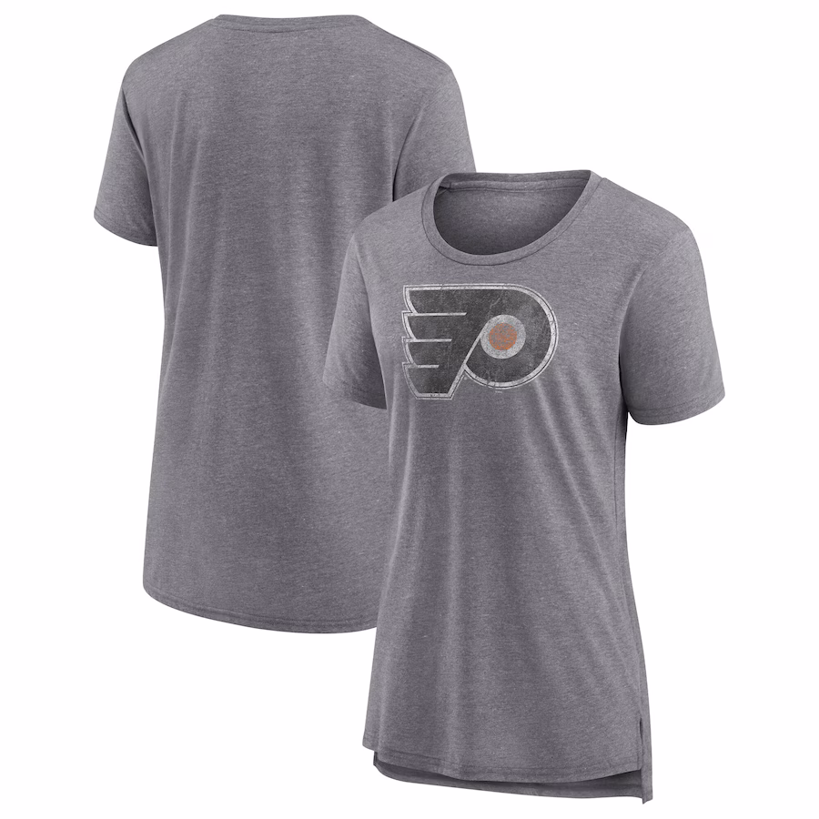 Women's Philadelphia Flyers Fanatics Heather Gray Special Edition 2.0 Modern T-Shirt